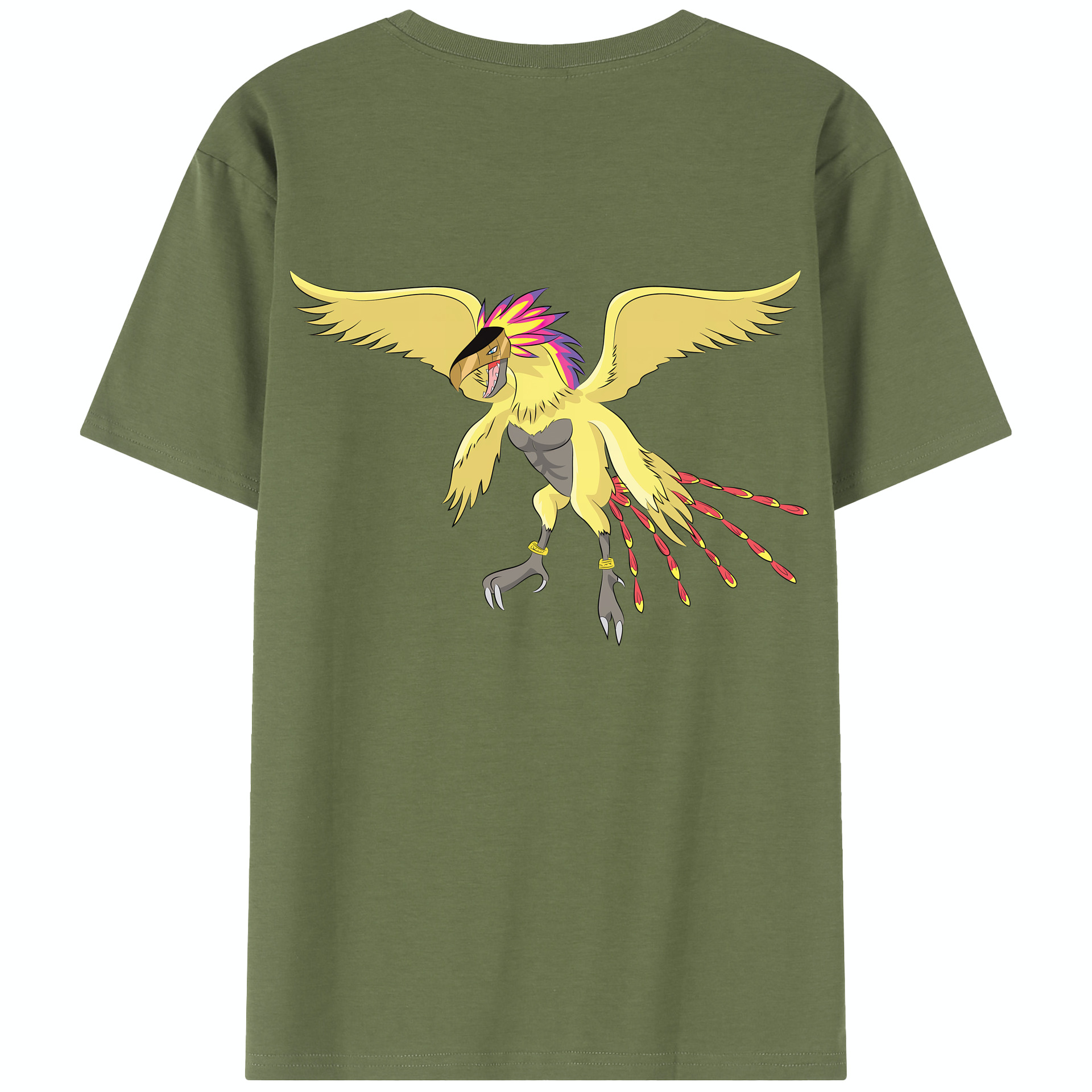 （画像用） Digimon デジタルモンスター/デジモン 綿100％半袖Tシャツ（背面プリント）